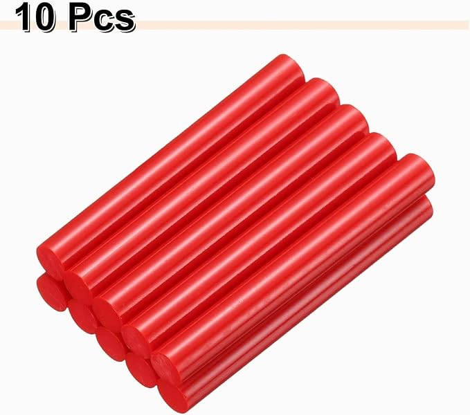 HARFINGTON 10pcs Hot Glue Sticks 0.43" Dia x 3.94" Long EVA Mini Hot Melt