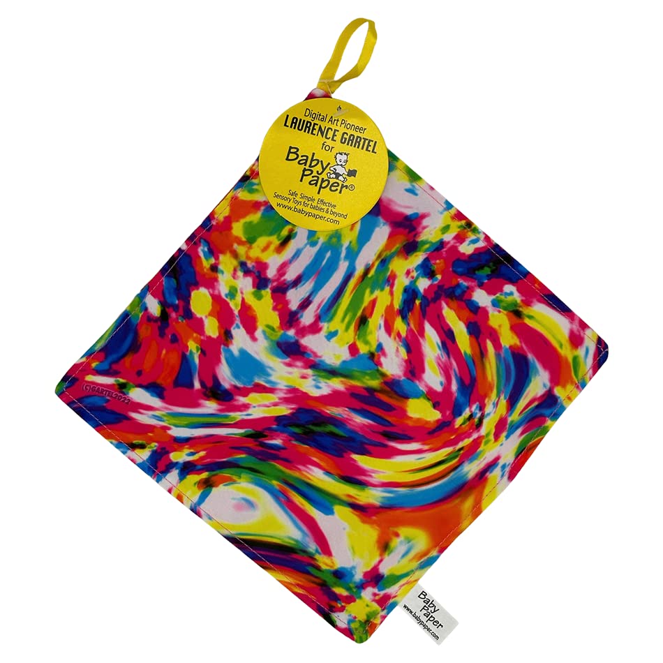 Baby Paper Larger-Sized Crinkle Sensory Toy for Babies and Children and Adults | Gartel Circus Time Design | Non-Toxic, Washable | Great for Baby Showers