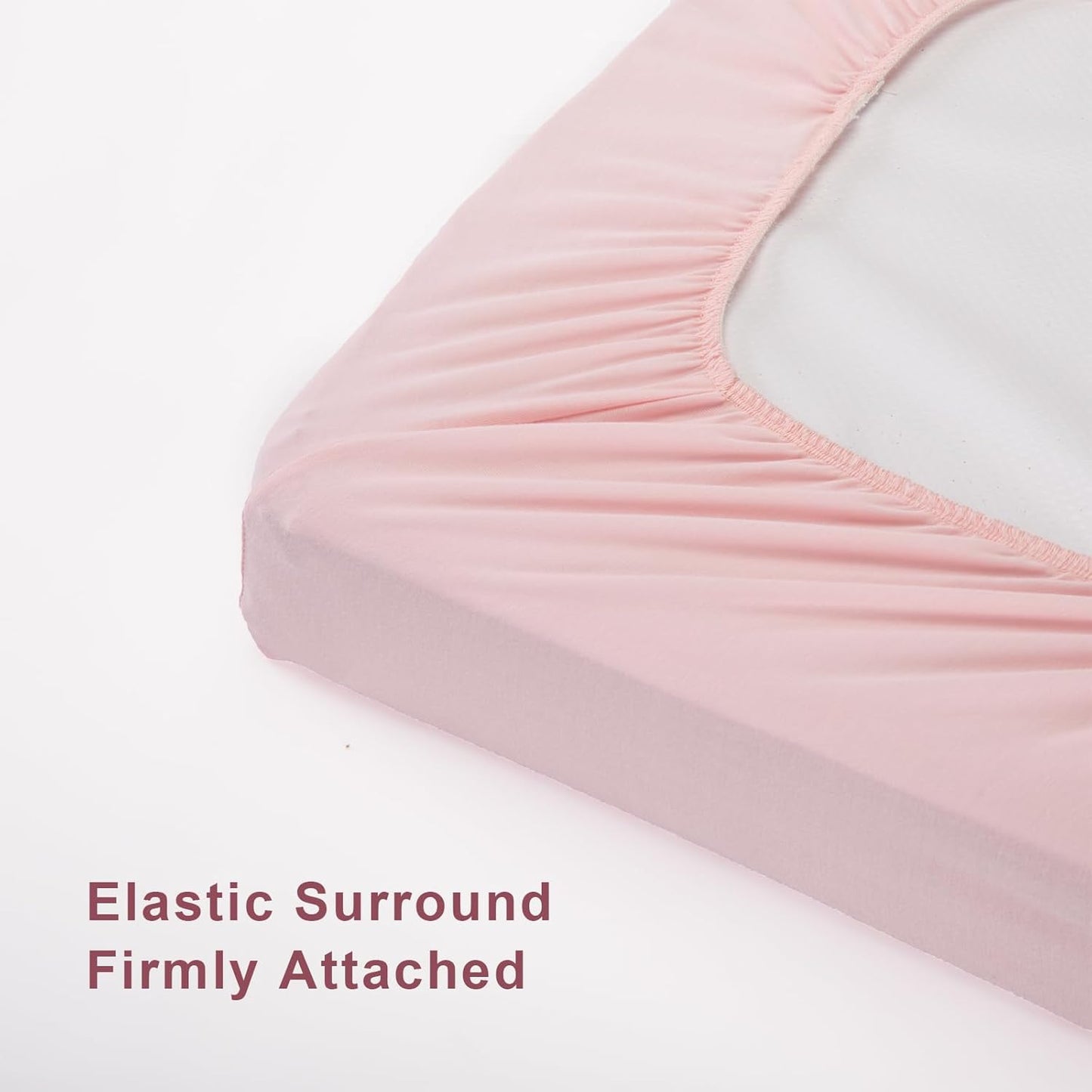 TILLYOU Changing Pad Cover Set in Soft Jersey Material Diaper Changing Pad Cover Girl - Fits 32"/34''x16 Contoured Pad for Babies,Peachy Pink & Lt Gray