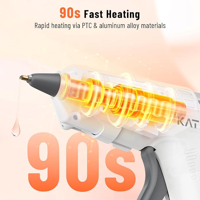 Katerk 3.7V Cordless Hot Glue Gun Kit
