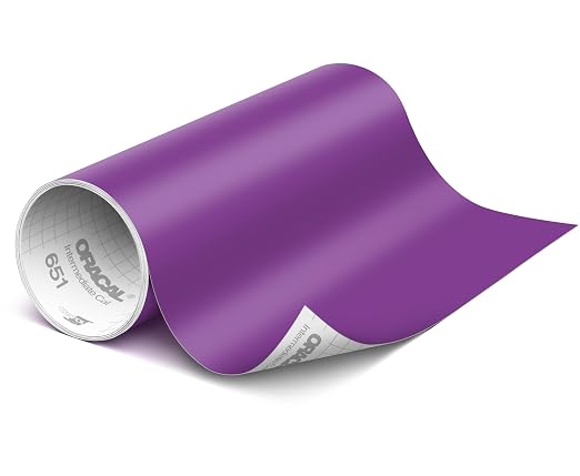 ORACAL 651 Matte Violet Vinyl Durable Roll Easy to Weed Permanent Adhesive