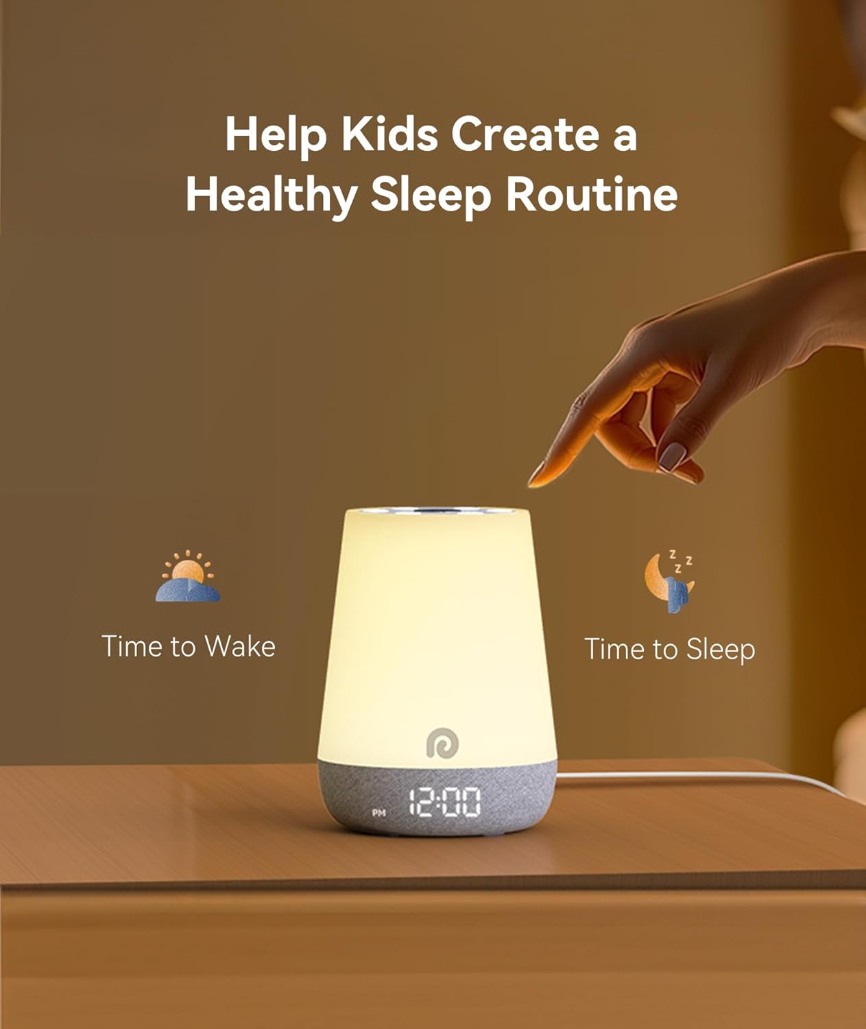 Dreamegg Sound Machine Baby - White Noise Sound Machine Baby With Night Light, Ok to Wake Alarm Clock, 34 Soothing Sounds, Sleep Trainer, Routine Builder, App Control for Kids Nursery Sleeping Bedroom