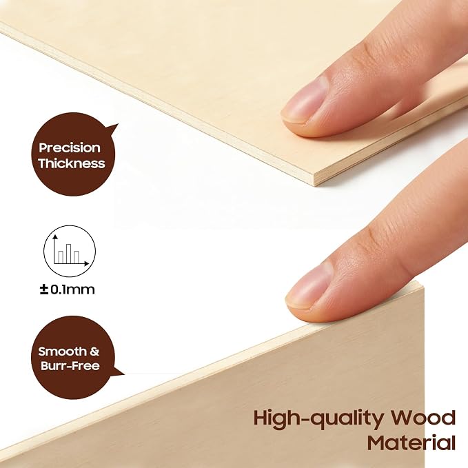 Basswood Polywood Sheets, Wood Burning, Model Making, DIY Crafts, Holiday Decor