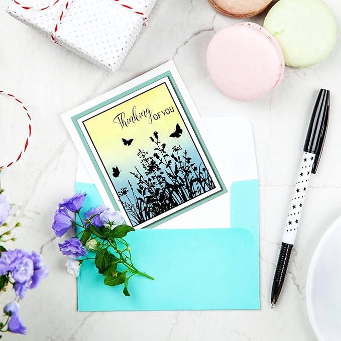 GLOBLELAND Flowers Grass Reeds Clear Stamps