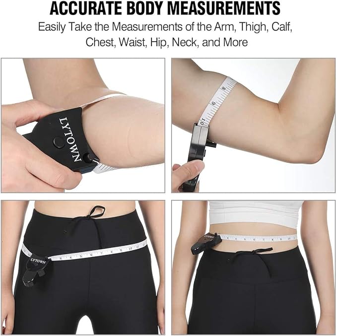 2PCS Tape Measure Body Measuring Tape 60inch, Retractable Measuring Tape