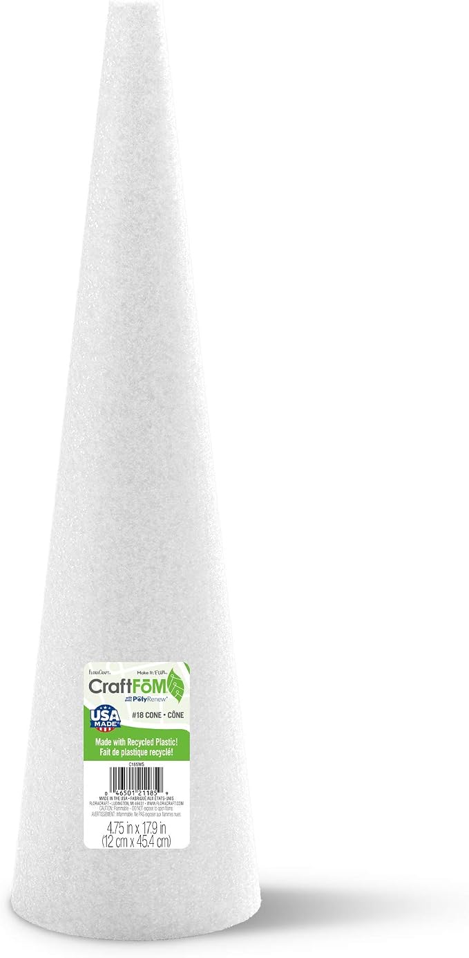 FloraCraft CraftFōM Cone White