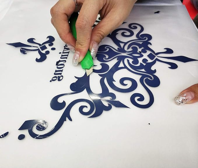 guangyintong Heat Transfer Vinyl Navy Blue HTV Rolls, Matte Surface HTV Vinyl