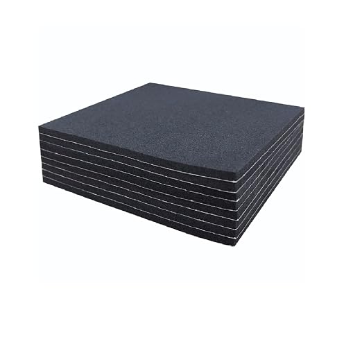 Rubber Adhesive Pads 8 Pcs 4"x4"x1/8"