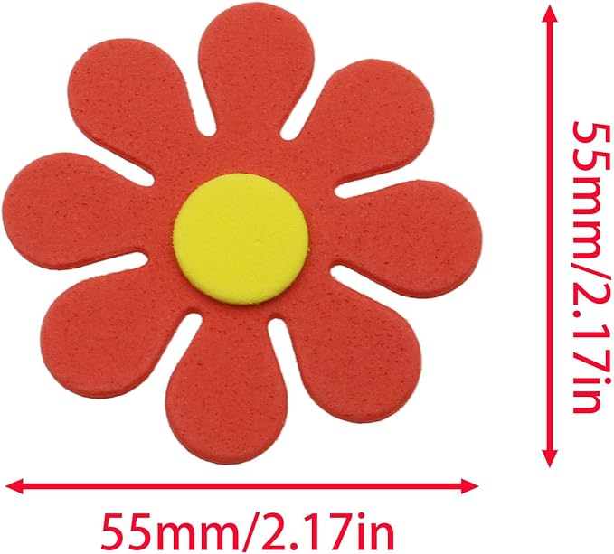 EVA Foam Flower Shapes Sticker Self-Adhesive Stickers Craft Sticker