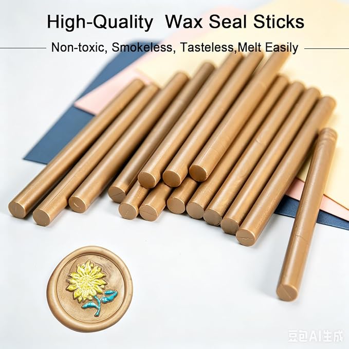 Wax Seal Stick, 15 Pieces Glue Gun Wax Seal Sticks
