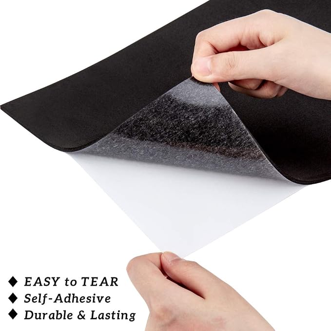BENECREAT 10PCS 3mm Thick Self-Adhesive Foam Sheet 8.3x11.8" Insulation Foam