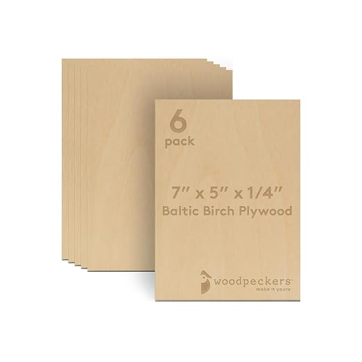 1/4 Inch Baltic Birch Plywood 6 mm B/BB Grade Craft Wood,