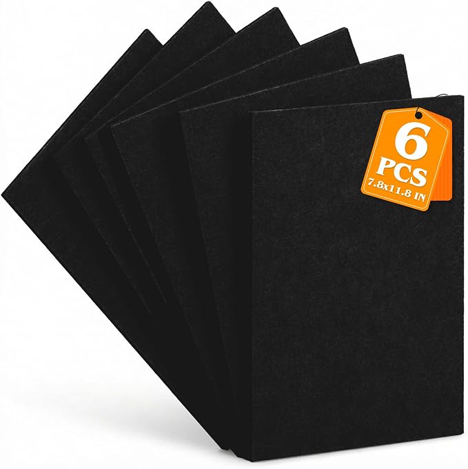 Black Stiff Felt Sheets 2mm Thick