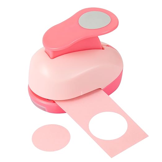 QIQQIKIN Circle Paper Punch, 1 Inch, Hole Puncher, Craft Tool