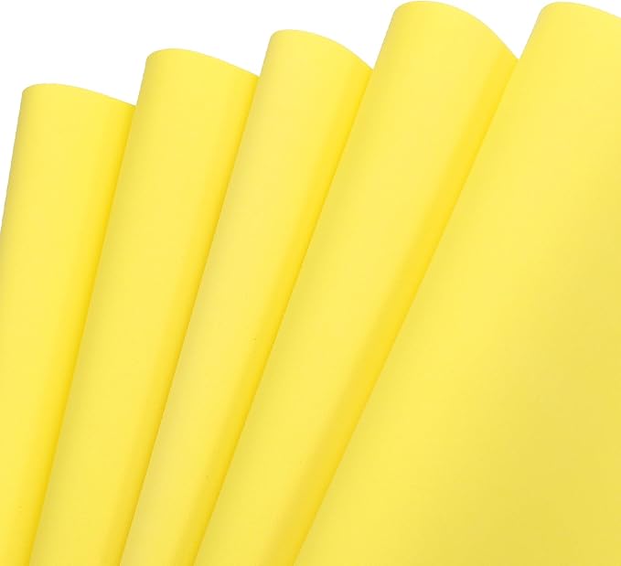 MECCANIXITY EVA Foam Sheets Lemon Yellow 35.4 Inch x 19.7 Inch 2mm Thick Crafts