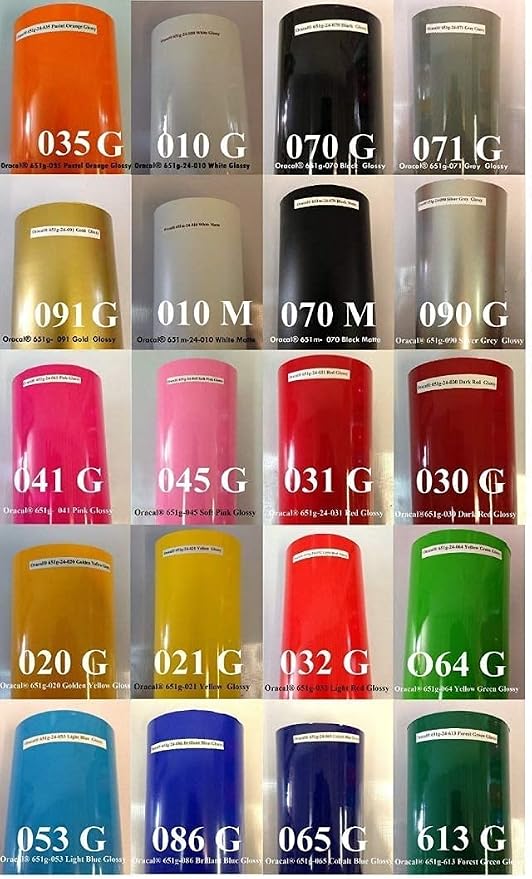 Adhesive Backed Vinyl Sheets Oracal 651