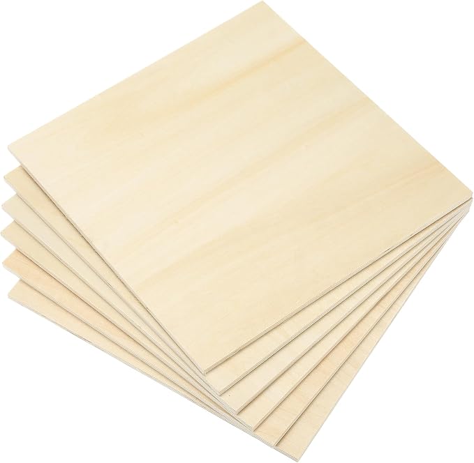 PATIKIL 10x10x1/4 Basswood Sheets
