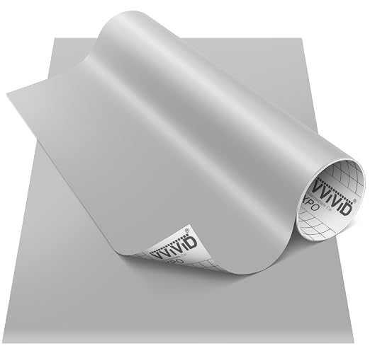 VViViD DECO65 Matte Pastel Middle Grey Permanent Adhesive Craft Vinyl