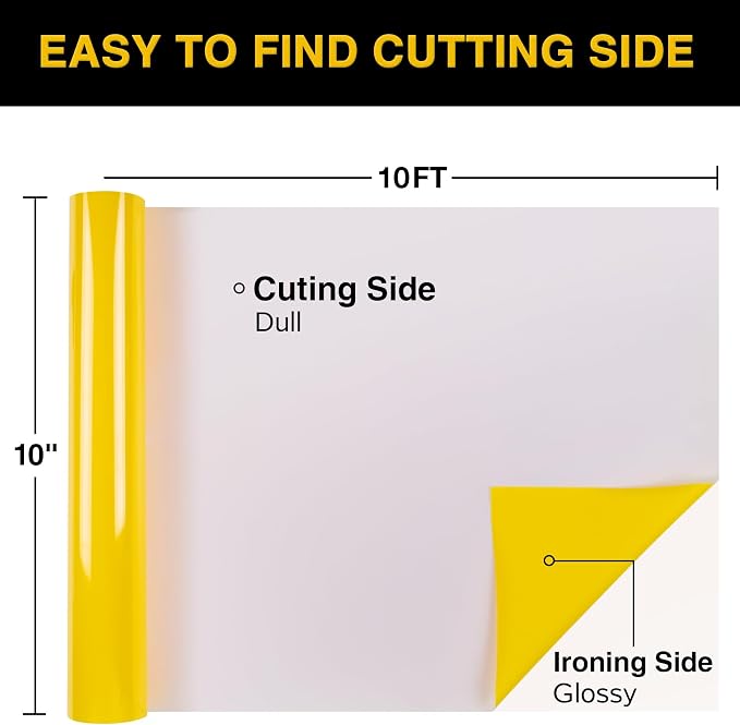 TORC Yellow Puff 3D HTV Vinyl Heat Transfer, Sportswear, Kids Clothing | Easy