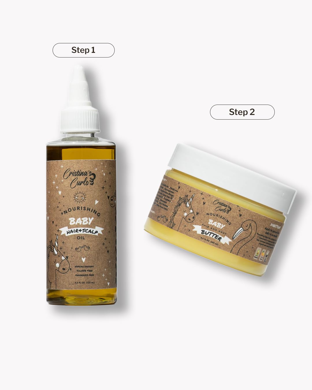 Cristina's Curls Baby Hair & Scalp Oil – Lightweight Massage Oil To Loosen Dry Flakes And Seal Softness