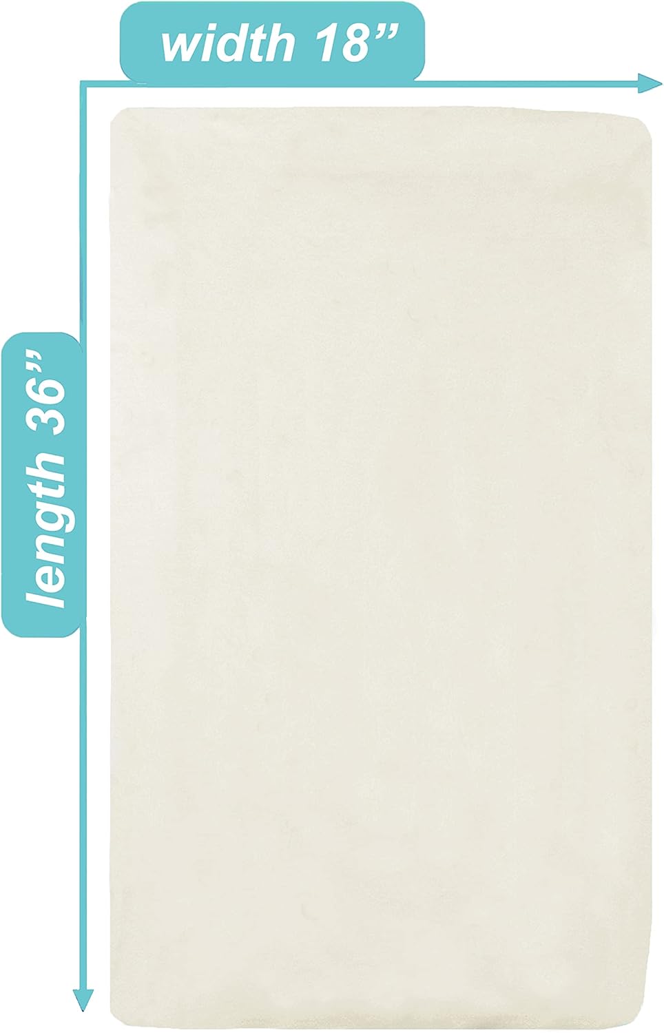 American Baby Company 2 Pack 100% Natural Cotton Fitted Cradle/Bassinet Sheets 36" x 18" - Soft, Breathable & Hypoallergenic Bed Sheets, Ecru, Neutral for Boys & Girls