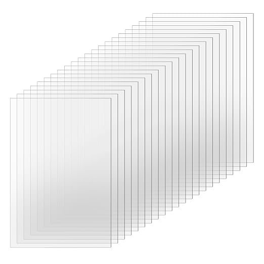 TKOnline 22 PCS Plexiglass Sheets, Invitations, Poster Frames Plastic Board