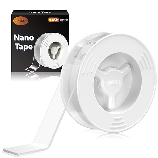 vimiroo Double Sided Tape Heavy Duty Removable 9.85FT, Extra Large Nano