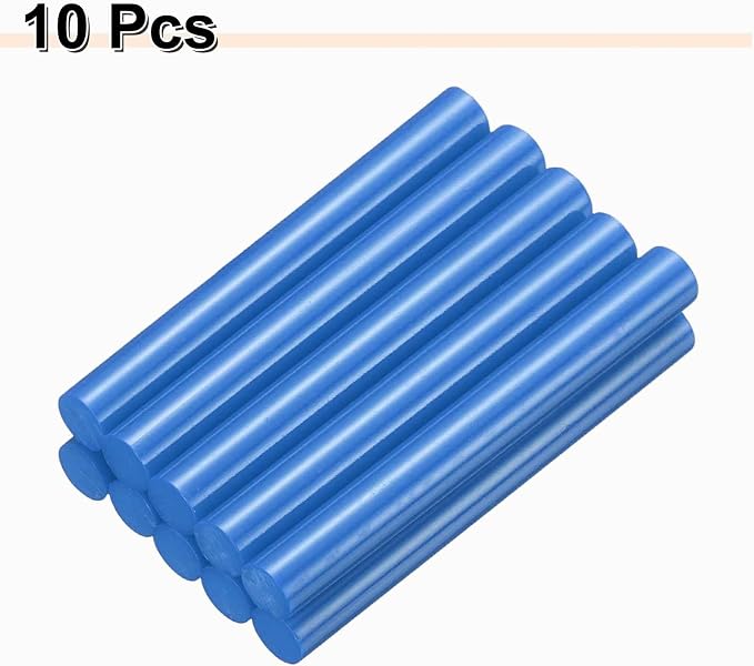 HARFINGTON 10pcs Hot Glue Sticks 0.43" Dia x 3.94" Long EVA Mini Hot Melt