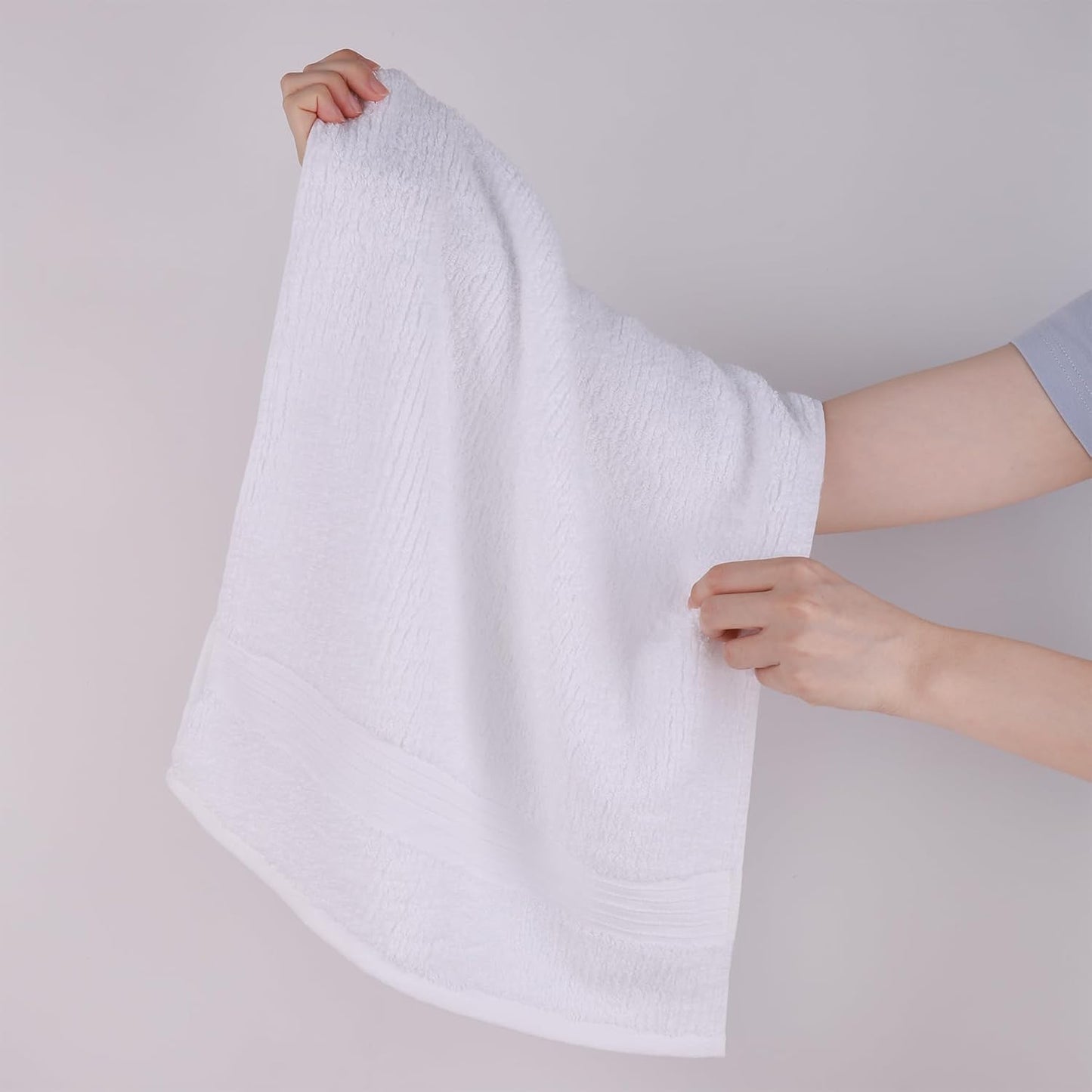 Everplush Youth Style Hand Towel 4-Piece Combo - Cotton Combined with Microfiber, Strong Absorption, Soft, Fluffy, Skin-Close Cotton, Durable, Various Sizes, Versatile