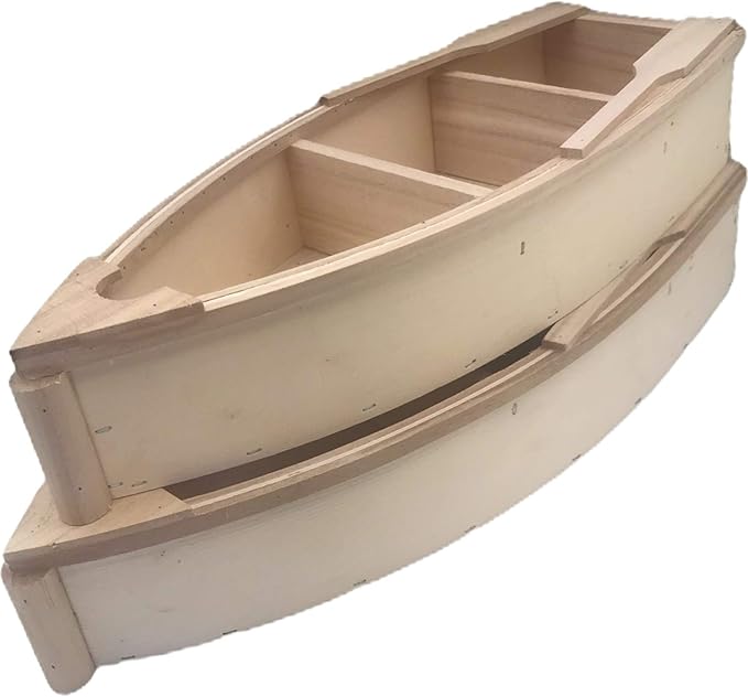 Unfinished Wooden Boat 2 Pack