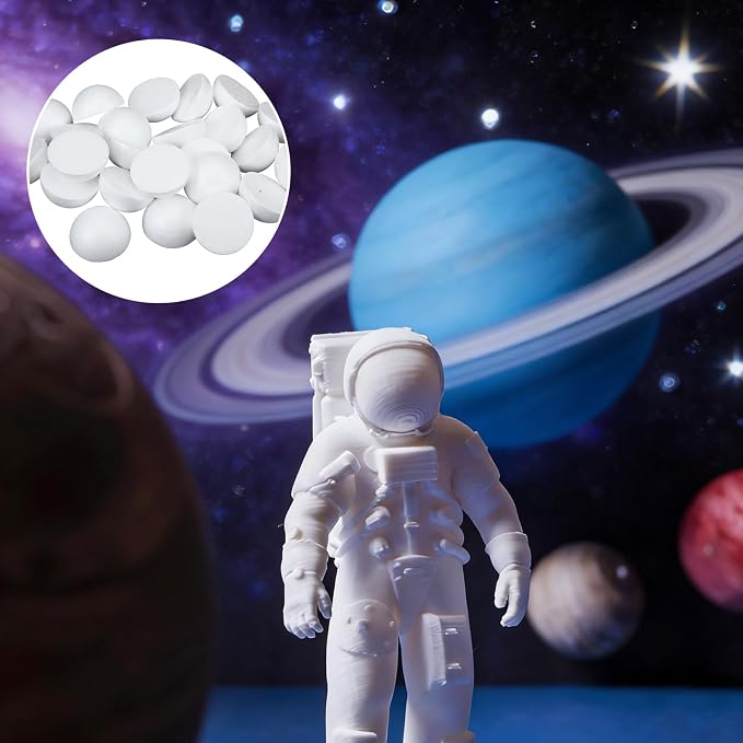 Jeffdad 24 Pcs Half Foam Balls, 1.4 Inch Half Round Styrofoam Foams Ball |