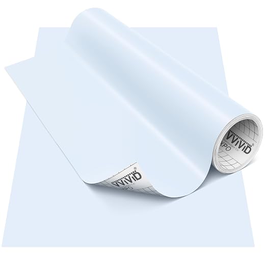 VViViD DECO65 Matte Pastel Powder Blue Permanent Adhesive Craft Vinyl