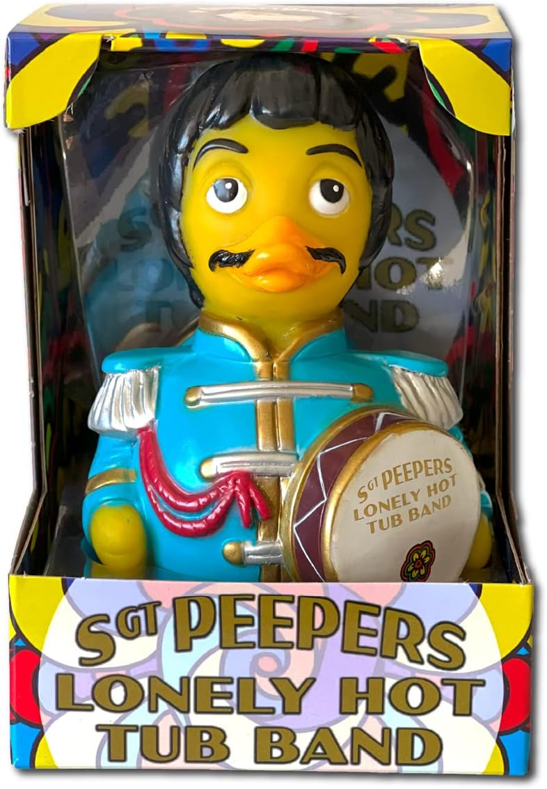 CelebriDucks - SGT Sargeant Peepers Lonely Hot Tub Band - Floating Rubber Ducks - Collectible Bath Toy Gift for Kids & Adults of All Ages