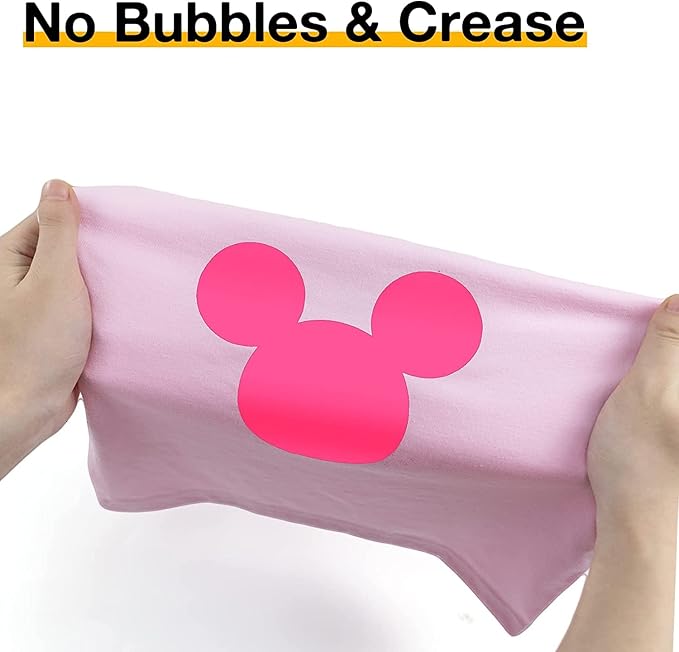 HTVRONT Heat Transfer Vinyl Neon Pink HTV Rolls, Heat Transfer Vinyl