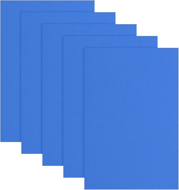 uxcell 5 Pcs Dark Blue EVA A4 Foam Sheets Crafts, 12 x 8 Inch Foam Paper