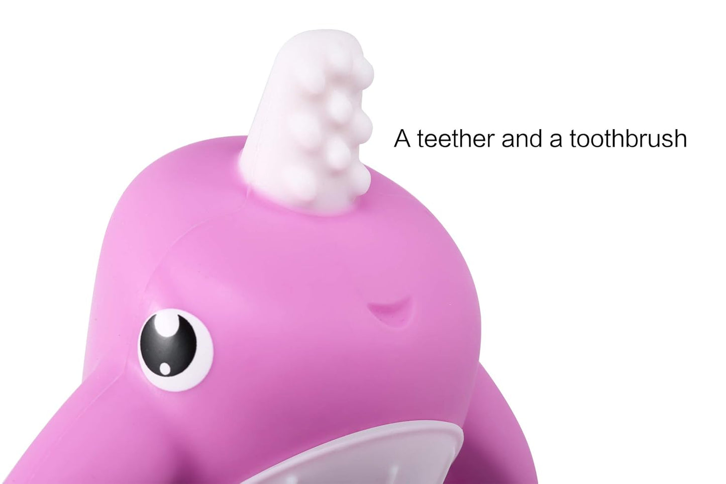Smily Mia Narwhal Silicone Baby Teether for 3-6Months, Teething Toys 6-12Months, Best Toys for 4Months Babies, Sensory Toys for Teething Babies, Chew Toys for Teething Pain Relief, Purple