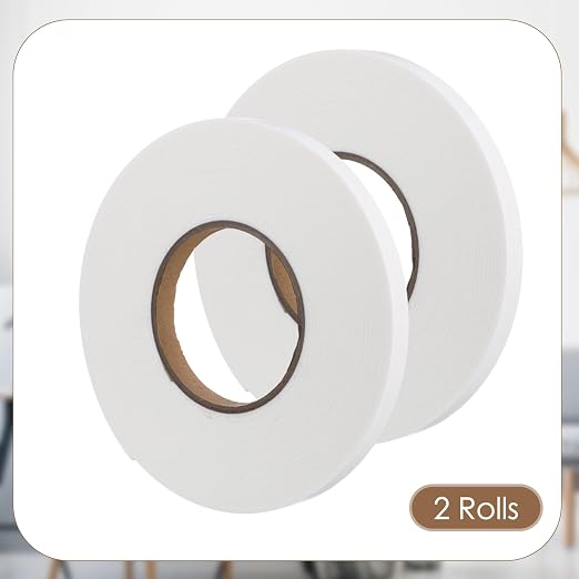 Tatuo 2 Rolls Double Sided Foam Tape PE Foam Tape Sponge Soft Mounting Adhesive