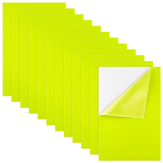 Morcheiong 12 Pcs Self Adhesive Felt Sheet Soft Felt Sheets