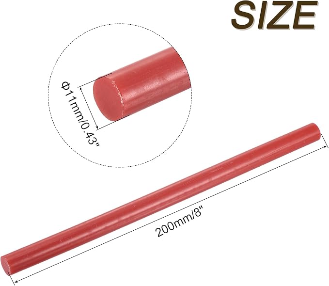 uxcell 30pcs 11mm x 200mm Full Size Hot Glue Gun Sticks 8-inch x 0.43-inch High