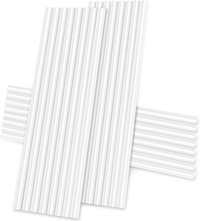White Hot Glue Sticks, All Temperature Adhesive EVA Glue Sticks