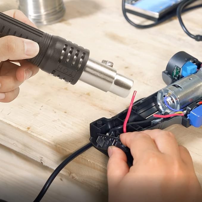 Hot Air Rework Station, Prostormer 120V Digital Display Heat Gun with 3 Sets Stored Temperature and Sleep Mode, Airflow Efficiency, Accurate Temp 100~500 ℃ (212~932°F) for Electronics Repairing