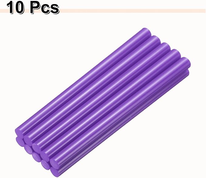HARFINGTON 10pcs Hot Glue Sticks 0.43" Dia x 7.87" Long EVA Mini Hot Melt