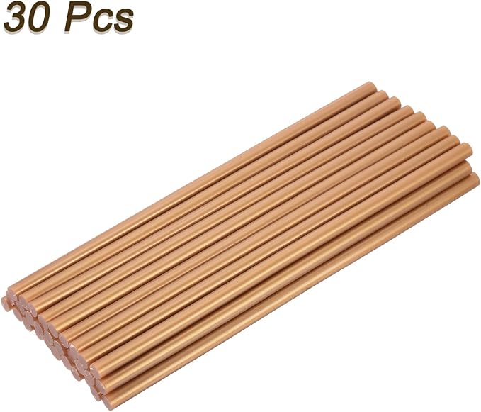 uxcell 30pcs Full Size Hot Glue Gun Sticks 8-inch x 0.27-inch High Sticky Small