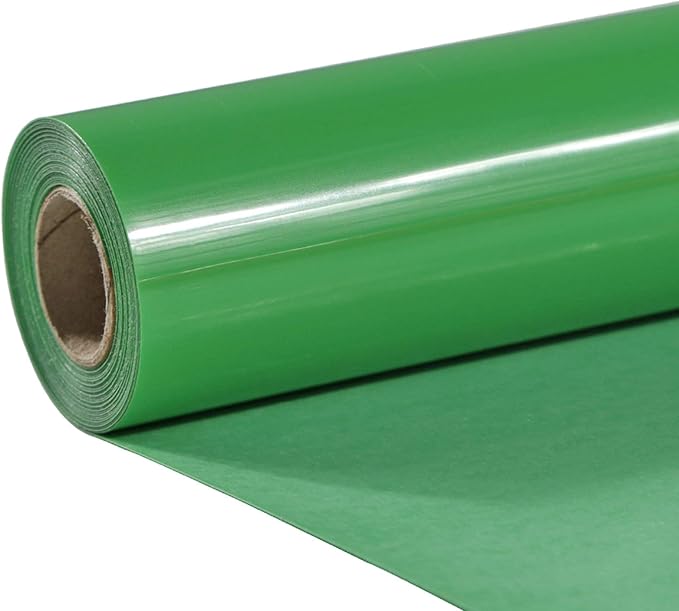 TUMIYA Fruit Green Heat Transfer Vinyl HTV Rolls, Glossy Adhesive Fruit Green