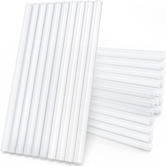 Manarty Clear Hot Glue Sticks Full Size, 0.43" Dia x 8" Long Hot Melt Craft
