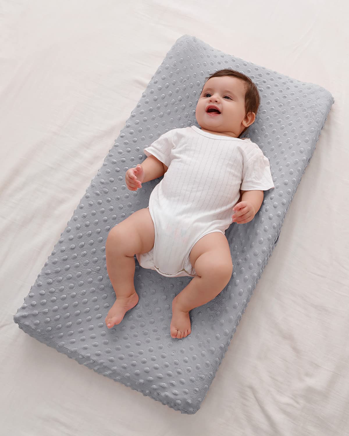 Changing Pad Cover, Soft Changing Table Sheets for Baby Boy and Girl, Diaper Changing Table Cover Fit 32"/34'' x 16" Pad (Gray)