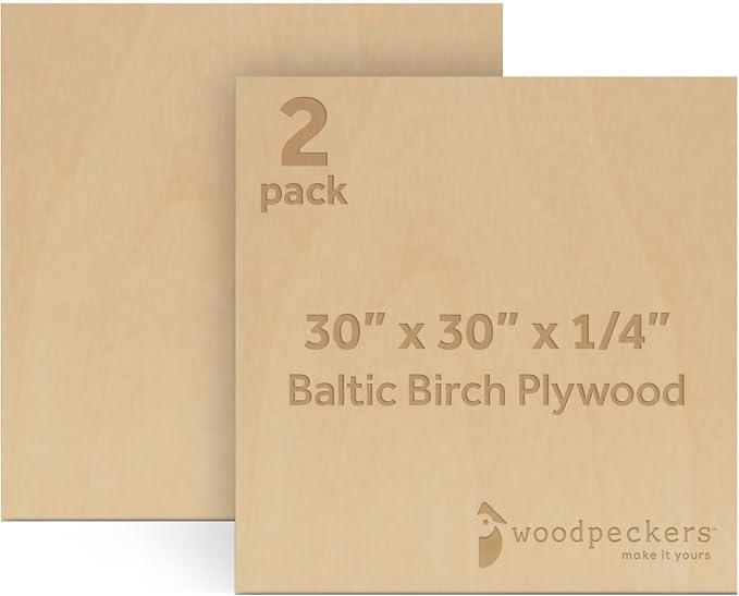 Baltic Birch Plywood 6 mm, 1/4 Inch Craft Wood, B/BB Grade, Stronger Than