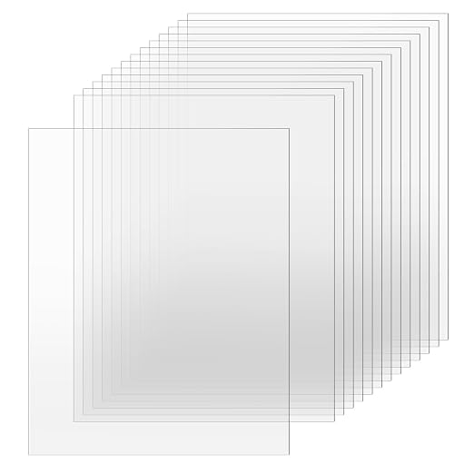 TKOnline 14 PCS Plexiglass Sheets, Invitations, Poster Frames Plastic Board