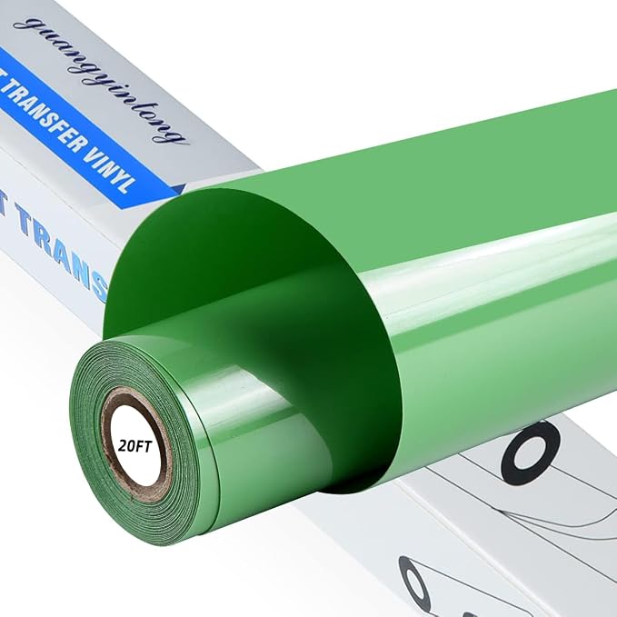 guangyintong Heat Transfer Vinyl Fruit Green HTV Rolls, Glossy Surface HTV Vinyl