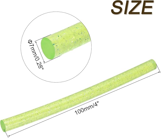uxcell 30pcs 7mm x 100mm Mini Hot Glue Sticks